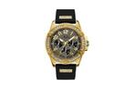 GUESS W1132G1 heren horloge 48 mm - Zwart, Verzenden, Zo goed als nieuw