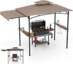 Partytent - 2,5x2,5m - Paviljoen - Opvouwbaar - Grijs - COST, Verzenden, Zo goed als nieuw