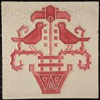 Jugendstil Tegel - floraal - Minton China works - Art, Antiek en Kunst