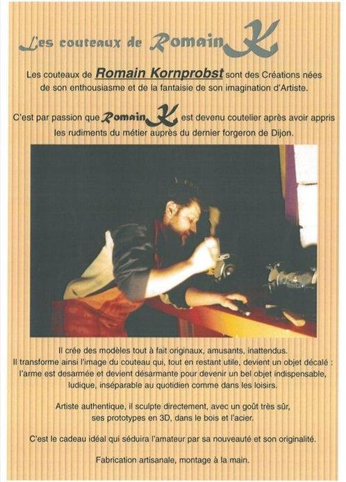 Craft By K Romain and Mario - Keukenmes - Zakmes Tafelmessen, Antiek en Kunst, Antiek | Keukenbenodigdheden