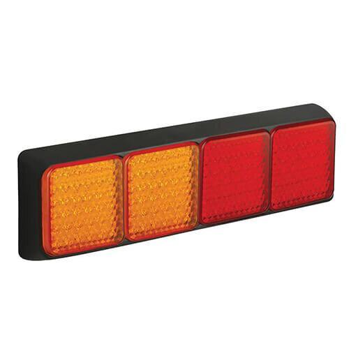 LED achterlicht met zwarte rand  | 12-24v | 40cm. kabel, Auto diversen, Aanhangwagen-onderdelen, Verzenden