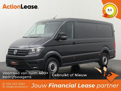 Volkswagen Crafter L3 H2 2019 €210 per maand, Auto's, Bestelauto's, Dealer onderhouden, Te koop, Zwart, Handgeschakeld, Financial lease