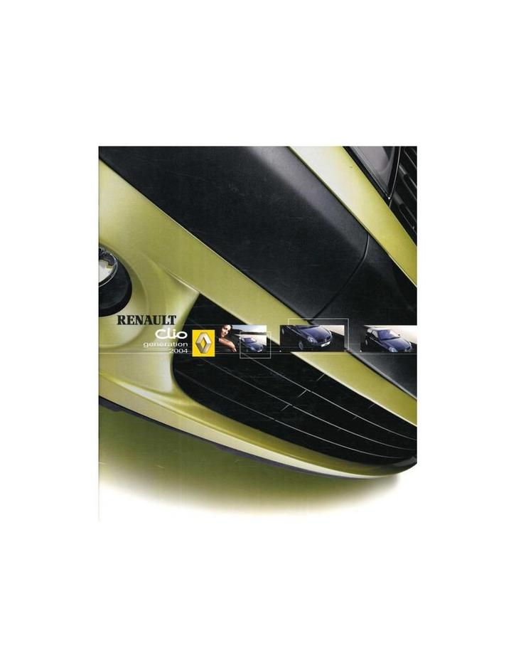 2004 RENAULT CLIO BROCHURE NEDERLANDS, Boeken, Auto's | Folders en Tijdschriften, Renault