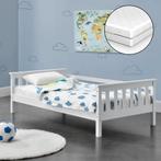 Kinderbed Nuuk met matras en uitvalbeveiliging 80x160 wit, Verzenden, Nieuw