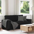 vidaXL 2-zitsbank 140 cm stof zwart, Huis en Inrichting, Banken | Bankstellen, Verzenden, Nieuw, Tweepersoons, Stof