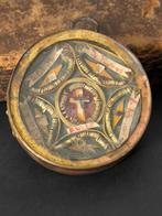 Reliekhouder - Glas, Messing - 1750-1800 - Sainte croix en, Antiek en Kunst
