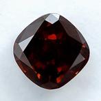 Diamant - 1.10 ct - Cushion - Fancy Deep Yellowish Orange -, Nieuw