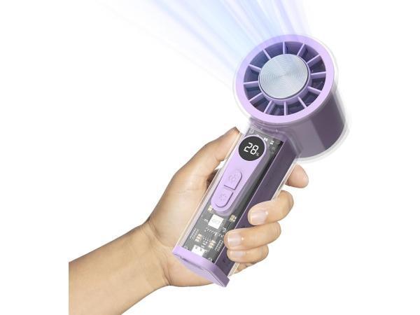 Veiling - Handventilator met koeler - Paars, Witgoed en Apparatuur, Ventilatoren