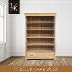 Landelijke klassieke vintage boekenkast, boekenkast hout