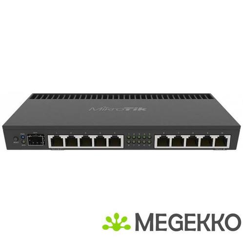 Mikrotik RB4011IGS+RM bedrade router Ethernet LAN Zwart, Computers en Software, Routers en Modems, Nieuw, Verzenden