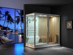 Veiling - sauna met stoomcabine wellness huis (zwart of wit, Sport en Fitness, Sauna, Nieuw