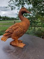 Beeld, garden statue of metal duck - 30 cm - Gietijzer