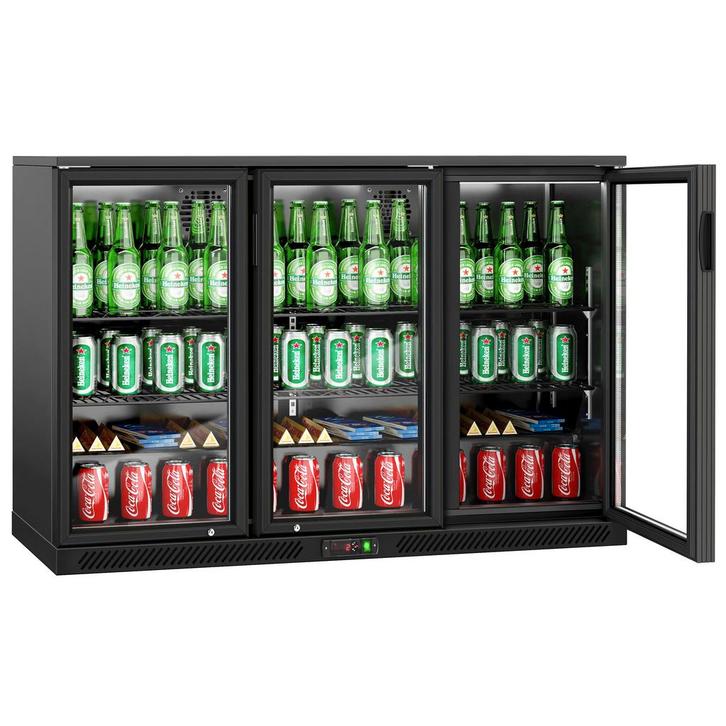 GGM Gastro | Barkoelkast - 1350mm - 320 liter - met 3 glazen, Witgoed en Apparatuur, Koelkasten en IJskasten, Nieuw, Verzenden