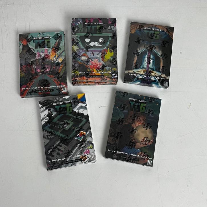 HermitCraft TCG Collector’s Edition handgesigneerde kaarten, Verzamelen, Porselein, Kristal en Bestek, Nieuw, Ophalen of Verzenden