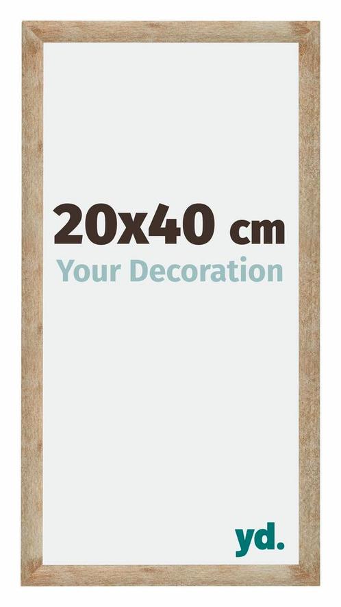 Fotolijst 20x40 cm - Goud - MDF - Catania, Huis en Inrichting, Woonaccessoires | Lijsten, Nieuw, Verzenden