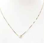 Ketting met hanger - 18 karaat Geel goud Parel