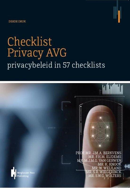 9789492952202 Checklist Privacy AVG | Tweedehands, Boeken, Schoolboeken, Zo goed als nieuw, Verzenden