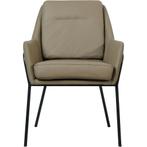 Leren eetkamerstoel Mix - Hermes Mocca (taupe/bruin) -, Huis en Inrichting, Stoelen, Ophalen of Verzenden, Nieuw, Leer, Bohemian, Industrieel, Modern, Scandinavisch