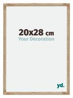 Fotolijst 20x28 cm - Goud - MDF - Catania, Huis en Inrichting, Woonaccessoires | Lijsten, Verzenden, Nieuw