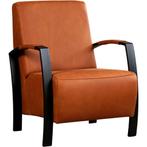 Leren fauteuil Glory - Rancho Cognac (cognac), Huis en Inrichting, Fauteuils, Nieuw, Ophalen of Verzenden, Leren fauteuil Glory - Rancho Cognac (cognac) past perfect in uw interieur als u woonstijl: Industrieel, Modern is.