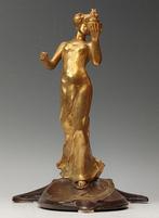 Charles Korschann (1872-1943) - sculptuur, Torch Lady - 28, Antiek en Kunst