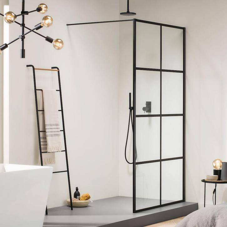 Sealskin Soho zwarte inloopdouche industrieel type A3 (Alle, Doe-het-zelf en Verbouw, Sanitair, Nieuw, Verzenden