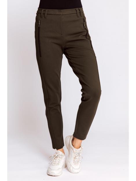 -28% Zhrill  Zhrill Chiara Dark Olive  maat 31, Kleding | Dames, Broeken en Pantalons, Nieuw, Verzenden