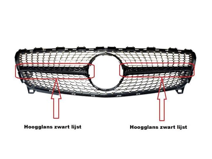 Mercedes-benz W176 | black diamond grille | 2015 – 2018 |, Auto-onderdelen, Carrosserie en Plaatwerk, Nieuw, Mercedes-Benz, Bumper