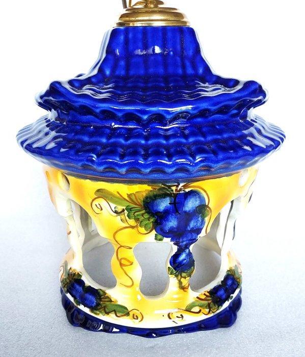 Lamp - Keramiek - Majolica pagode hanglamp, Antiek en Kunst, Curiosa en Brocante