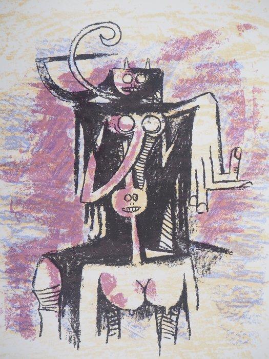 Wifredo Lam (1902-1982) - Canaïma : personnages surréalistes, Antiek en Kunst, Antiek | Overige Antiek