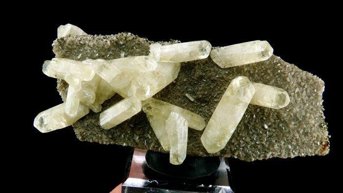 Calciet op dolomiet met galena en marcasiet - Sweetwater, Verzamelen, Mineralen en Fossielen