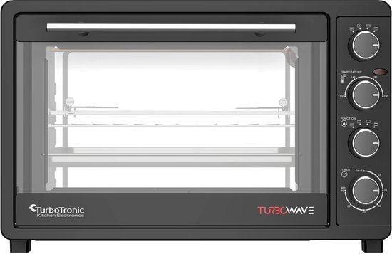 2dekans | TurboTronic EV45 Vrijstaande Oven - 45L - Zwart, Witgoed en Apparatuur, Ovens, Zo goed als nieuw, Ophalen of Verzenden