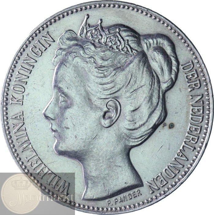 Nederland. Wilhelmina. 2 1/2 Gulden 1898 TOP KWALITEIT, Postzegels en Munten, Munten | Nederland