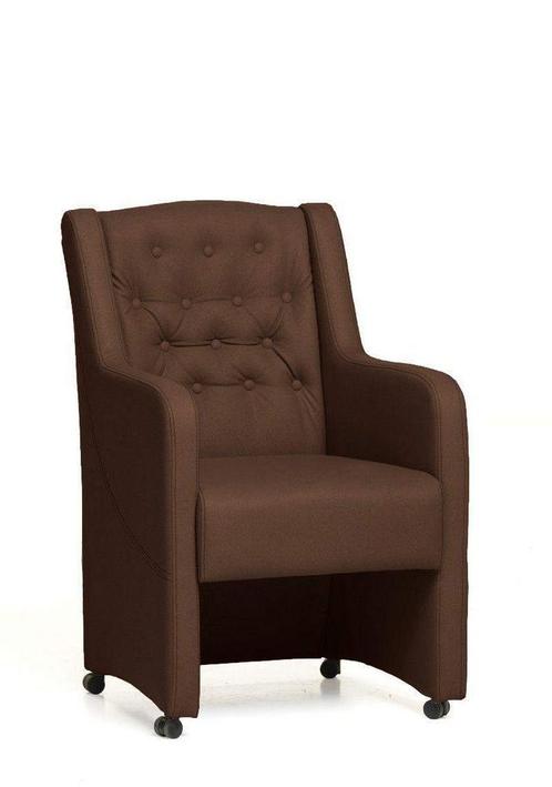 Eetkamerstoel Norwich - eetkamerstoelen - Bruin, Huis en Inrichting, Stoelen, Bruin, Nieuw, Stof