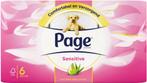 PAGE SENSITIVE TOILETPAPIER PAK 6 ROLLEN, Diversen, Nieuw, Verzenden