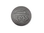 Sticker Tomos logo rond 50mm RealMetal® zilver, Fietsen en Brommers, Brommeronderdelen | Algemeen, Ophalen of Verzenden, Nieuw