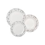 Bella Fiore 18-delige Luxe Serviesset van Porselein – Witte, Huis en Inrichting, Keuken | Servies, Ophalen of Verzenden, Nieuw