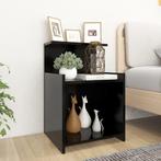 vidaXL Nachtkastje 40x35x60 cm bewerkt hout zwart, Huis en Inrichting, Minder dan 45 cm, Verzenden, Nieuw, 55 tot 70 cm