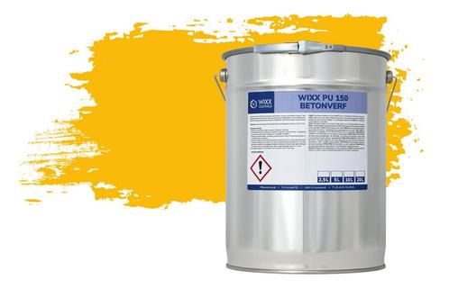 Wixx PU 150 Betonverf RAL 1023 | Verkeersgeel 20L, Doe-het-zelf en Verbouw, Verf, Beits en Lak, Verf, Nieuw, 15 tot 20 liter, Verzenden
