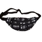 Afrikaanse print heuptasje / Fanny pack - Zwart witte bogola, Sieraden, Tassen en Uiterlijk, Tassen | Damestassen, Ophalen of Verzenden