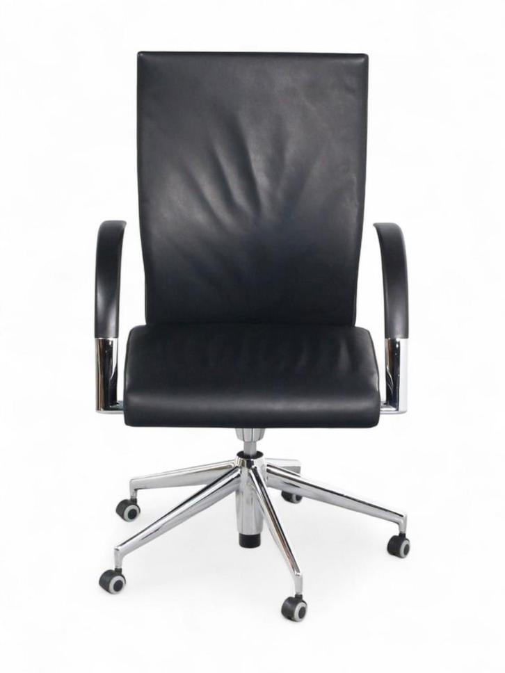 Ahrend 350 bureaustoel, zwart leder, Huis en Inrichting, Bureaustoelen, Nieuw, Ophalen of Verzenden