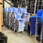 NIEUW Kantinestoel Bericoplast Helene - blauw kunststof, Huis en Inrichting, Stoelen, Ophalen of Verzenden, Nieuw