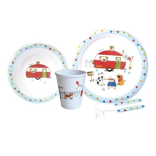 Kinderservies Charlies Caravan, Caravans en Kamperen, Kampeeraccessoires, Nieuw