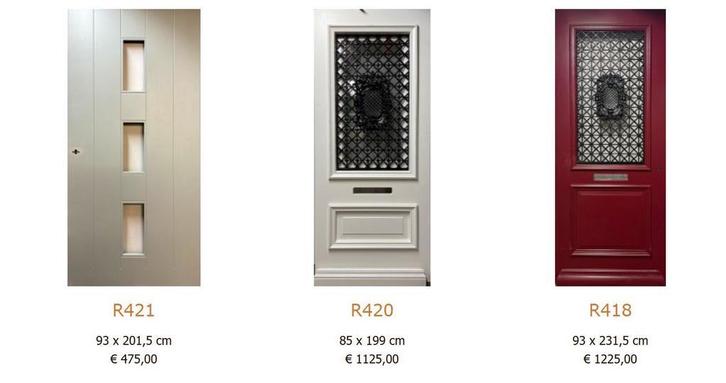 Nieuwe Voordeuren, Doe-het-zelf en Verbouw, Deuren en Horren, Nieuw, Hout, Buitendeur, Ophalen