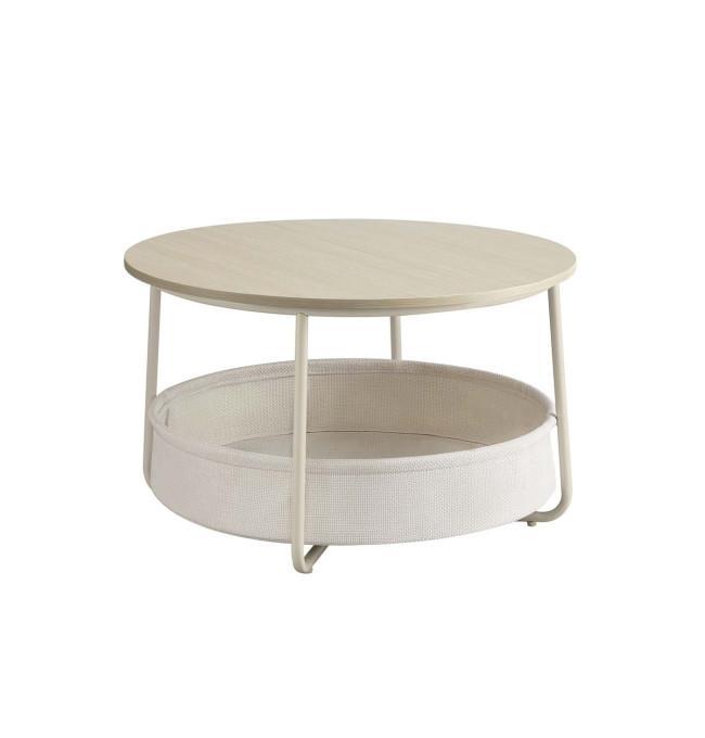 VASAGLE ronde Salontafel met opbergbak – diameter 75 cm -, Huis en Inrichting, Tafels | Salontafels, Verzenden