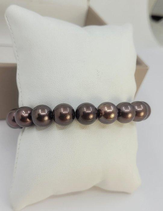 Armband 9x10,5mm chocolade Tahitiaanse parels, Sieraden, Tassen en Uiterlijk, Armbanden