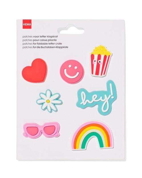 HEMA Patches letter klapkrat vrolijk, Huis en Inrichting, Kasten | Overige, Nieuw, Verzenden