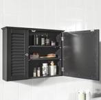 Badkamer Spiegelkast met Lameldeur – Hangende Opbergkast, Verzenden, Nieuw