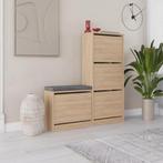2dekans | Kalune Dude Schoenenkast Oak - 105 x 119 -, Huis en Inrichting, Kasten | Schoenenkasten, Ophalen of Verzenden, Zo goed als nieuw