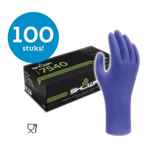 Showa 7540 disposable handschoenen | 100 stuks, Kleding | Heren, Mutsen, Sjaals en Handschoenen, Nieuw, Verzenden